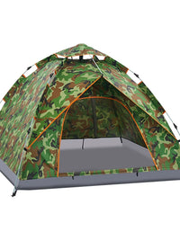 Automatic Pop-Up Camping Tent with UV Protection for 3-4 People, Portable Outdoor Shelter for Picnics, Fishing, and Overnight Stays