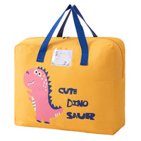 Cartoon Oxford Cloth Quilt Storage Bag for Kids, Travel Organizer for Kindergarten and Primary School Students