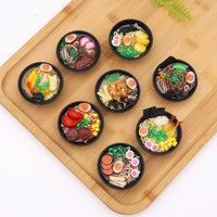 Miniature Japanese Ramen Bowl Keychain - Realistic Food Replica Charm for Bags