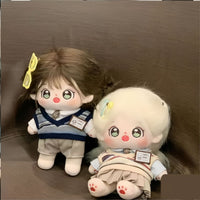 20cm Cotton Doll Clothes School Uniform Series Jacket Hoodie for Plush Dolls