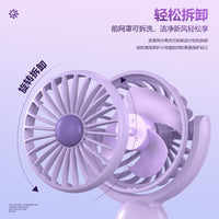 180° Foldable Handheld Mini Fan with 3 Speeds and Detachable Grille