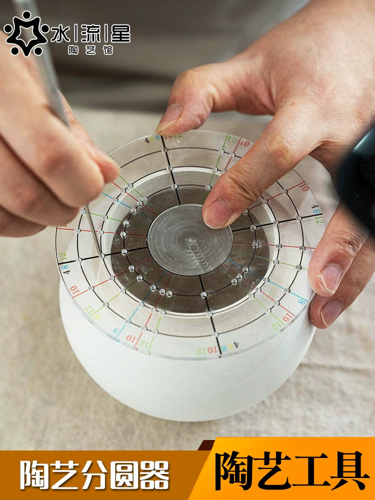 Pottery Clay Dividing Tool for Round and Continuous Patterns