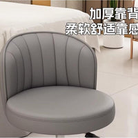 Adjustable Swivel Salon Stool with Backrest for Home Office and Beauty Professionals