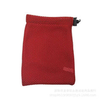 Drawstring Mesh Golf Ball Pouch Portable Polyester Storage Bag