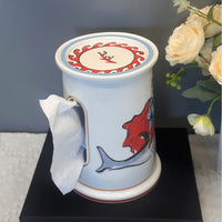 Creative Ceramic Tissue Box for Living Room, Coffee Table, KTV, Hotel, Modern Bathroom, Home Tissue Storage