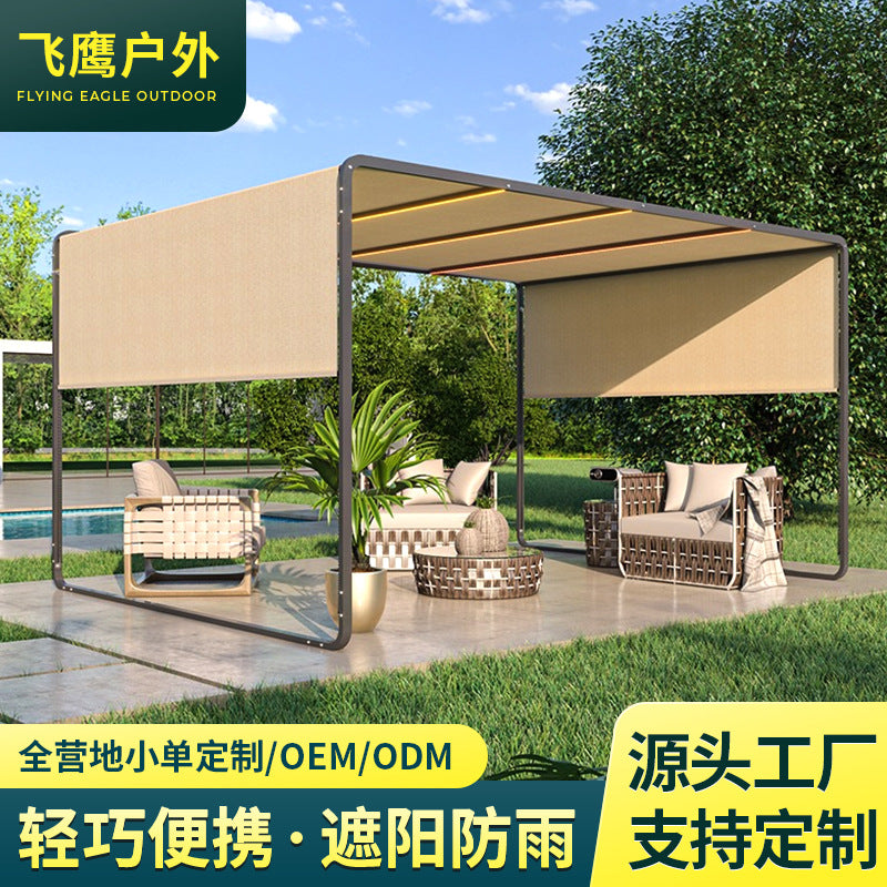 Outdoor Waterproof Windproof Sunshade Canopy for Camping and Picnics