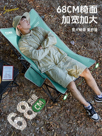 Jiangyu Outdoor Folding Lounge Chair Portable Moon Chair Camping Office Nap Artifact Beach Chair