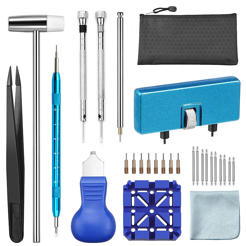 29-Piece Watch Repair Tool Kit for Band Adjustment and Replacement