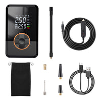 Smart Portable Tire Inflator with Digital Display and LED Light for Car and Outdoor Emergency
