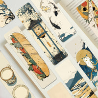 30-Pack Vintage Japanese Style Bookmark Set for Students and Readers