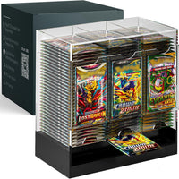 Acrylic Trading Card Display Case with Booster Pack Dispenser for Game Cards