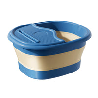Foldable Foot Spa Basin with Massage Rollers, Portable Deep Soaking Foot Bath for Home Use