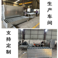 Portable Galvanized Steel Road Barrier for Pedestrian Safety and Traffic Control