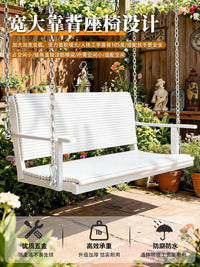 Outdoor Garden Patio Single Swing Chair with Hanging Basket Seat for Kids and Adults