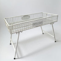 Rectangular Iron Art Floor-Standing Plant Stand for Courtyard Balcony