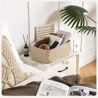 Nordic Woven Cotton Rope Storage Basket for Laundry, Toys, and Sundries