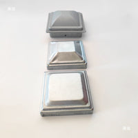 Galvanized Iron Fence Post Caps for Square Tubes