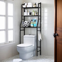 Bathroom Over-Toilet/Washer Storage Rack, Punch-Free Space Saver Shelf