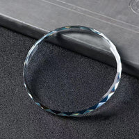 Crystal Base for Christmas Ornaments and Jewelry Displays, Customizable with Engraving