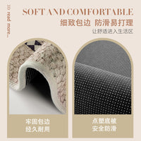 Mid-Century Style Office Chair Mat for Hardwood Floors - Non-Slip & Wear-Resistant Floor Protector