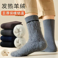 Men's Winter Thermal Cashmere Blend Terry Socks
