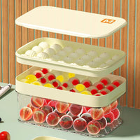 Spherical Ice Cube Mold with Lid and Storage Box, Large Capacity Ice Ball Maker for Home Kitchen