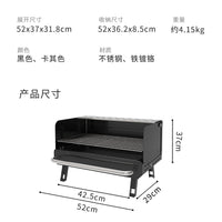 Portable Stainless Steel Charcoal BBQ Grill for Home Outdoor Camping