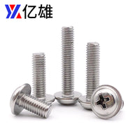 Nickel-Plated Phillips Pan Head Machine Screws with Washer
