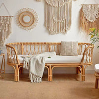 Rattan Sofa Set Nordic Japanese Style Leisure Balcony Chair Bedroom Living Room Minimalist Homestay Real Rattan Coffee Table Sofa Combination