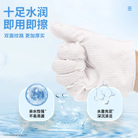 Pet No-Rinse Cleaning Gloves for Cats and Dogs - Disposable Wet Wipes for SPA and Dry Cleaning