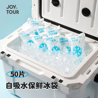 Reusable Self-Absorbing Ice Pack for Food & Beverage Cooling, Portable Cold Storage Bag for Delivery & Outdoor Use