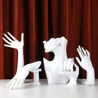 Mannequin Bust Jewelry Display Stand for Necklaces, Rings, and Accessories