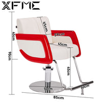 Modern Fiberglass Hydraulic Barber Chair for Salon, Adjustable Swivel Styling Chair