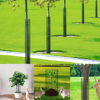 Plant Protector Mesh Metal Cage Tree Trunk Bark Guard Outdoor Rust-Proof Net Cover for Plants