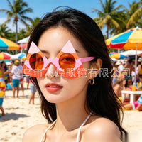 Hawaiian Watermelon Party Glasses Multi-color Fun Novelty Halloween Eyewear