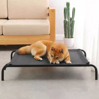 Elevated Pet Cot for Dogs and Cats, Breathable Indoor/Outdoor Pet Bed for All Seasons