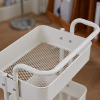 Multi-layer Storage Cart with Wheels for Kitchen, Bathroom, and Nursery