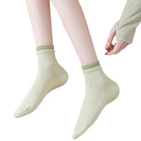 Non-Slip Yoga Pilates Barre Socks for Women, Breathable Athletic Grip Socks for Studio Fitness & Home Workouts