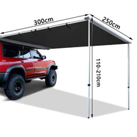 Portable Aluminum Alloy Car Side Awning Tent for Outdoor Camping, Sunshade, Rainproof, Mosquito Net