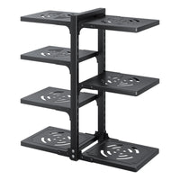 Multi-layer Under-Sink Pan and Pot Storage Rack for Kitchen Cabinet Organization