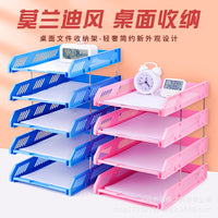 Plastic Horizontal File Organizer Tray for Documents and Office Supplies