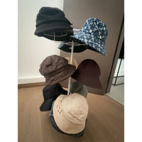3-Tier Countertop Rotating Hat Display Stand for Baseball Caps and Knitted Hats