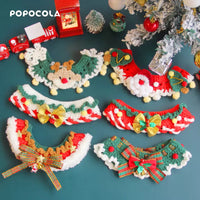 Christmas Pet Scarf and Hat Set for Cats and Small Dogs, Festive Holiday Costume Accessory