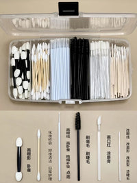 Sweet Potato Disposable Eyelash Cotton Swabs for Makeup Artists, Portable Dust-proof Eyelash Extension Tools