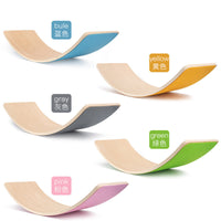 Kids Wooden Balance Board Sensory Training Rocker for Indoor Play and Yoga