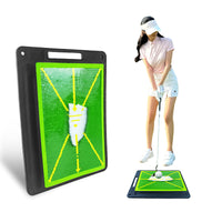 GRS Golf Hitting Mat Swing Practice Training Aid with Trajectory Detection for Beginners