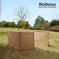 NOBANA Outdoor Camping Windscreen Large Splicing Windbreak for Self-Driving Tours and Wild Camping