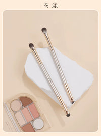 Dual-Ended Eyeshadow Eyeliner Brush Set for Portable Eye Makeup