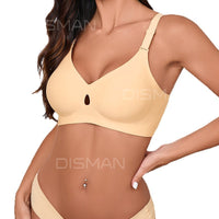 Plus Size Jelly Support Seamless Invisible Bra for Women, Lift Up Small Chest, Gathered, Comfortable and Breathable Summer Bra