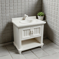 Miniature Dollhouse European Style Bathroom Cabinet Model